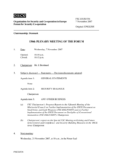 Journal of the 530th Plenary Meeting of the Forum for Security Co-operation