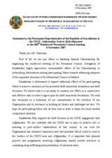 Statement by the Delegation of Kazakhstan on the 15th Meeting of the OSCE Ministerial Council