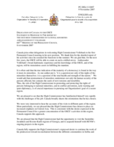 Statement by the Delegation of Canada in Response to the Report by the OSCE High Commissioner on National Minorities, Ambassador Knut Vollebaek