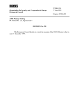 Permanent Council Decision No. 298