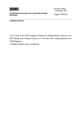 Statement by the Delegation of Belarus concerning freezing the assets of Belneftekhim by the Treasury Department of the United States on November 13th (ru)