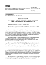 Forum for Security Co-operation Decision No. 14/07 (es)