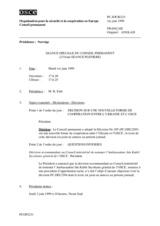 Journal of the 231st Special Plenary Meeting of the Permanent Council (fr)