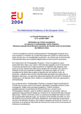 Statement by the Delegation of Netherlands/EU in response to the statement made by Mr. Javier Ruperez, Executive Director of the UN CTED