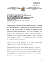 Statement by the Delegation of Canada in Response to the Presentation of the Annual Report by the Special Representative and Co-ordinator for Combatting Trafficking in Human Beings, Ms. Eva Biaudet