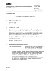 Journal of the 223rd Plenary Meeting of the Permanent Council (it)