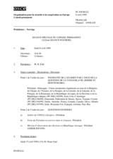 Journal of the 222nd Special Plenary Meeting of the Permanent Council (fr)