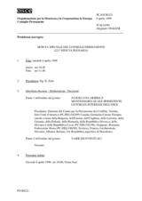 Journal of the 221st Special Plenary Meeting of the Permanent Council (it)