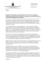 Statement by Ambassador Krister Bringeus, Chair of the IGF on Combating Terrorism (Delegation of Sweden) in response to the statement made by Mr. Javier Ruperez, Executive Director of the UN CTED
