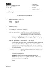 Journal of the 210th Plenary Meeting of the Permanent Council (de)