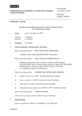 Journal of the 207th Special Plenary Meeting of the Permanent Council (es)