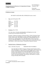 Journal of the 206th Plenary Meeting of the Permanent Council/Corrected reissue - (it)