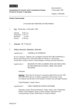 Journal of the 273rd Plenary Meeting of the Forum for Security Co-operation