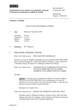 Journal of the 273rd Plenary Meeting of the Forum for Security Co-operation (fr)