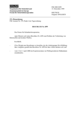 Forum for Security Co-operation Decision No. 8/99 (de)