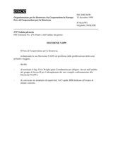 Forum for Security Co-operation Decision No. 8/99 (it)