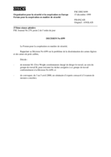 Forum for Security Co-operation Decision No. 8/99 (fr)