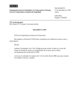 Forum for Security Co-operation Decision No. 8/99 (es)