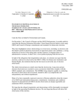 Statement by the Delegation of Canada on the Duma Elections in the Russian Federation on behalf of Canada and Switzerland