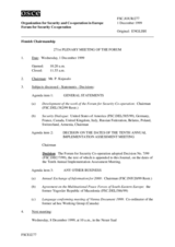 Journal of the 271st Plenary Meeting of the Forum for Security Co-operation