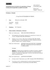 Journal of the 271st Plenary Meeting of the Forum for Security Co-operation (fr)