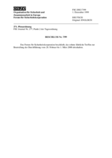 Forum for Security Co-operation Decision No. 7/99 (de)