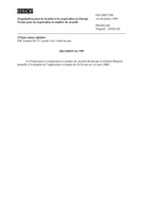 Forum for Security Co-operation Decision No. 7/99 (fr)