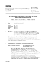 Journal of the Second Day of the 15th Ministerial Council (includes the proceedings of the third and closing sessions as well as all decisions and adopted texts) (it)