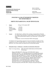 Journal of the Second Day of the 15th Ministerial Council (includes the proceedings of the third and closing sessions as well as all decisions and adopted texts) (de)