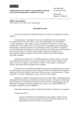Forum for Security Co-operation Decision No. 6/99 (fr)