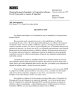 Forum for Security Co-operation Decision No. 6/99 (es)