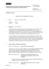 Journal of the 268th Plenary Meeting of the Forum for Security Co-operation (fr)