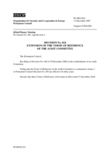 Permanent Council Decision No. 824