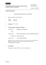 Journal of the 266th Plenary Meeting of the Forum for Security Co-operation