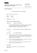 Journal of the 267th Plenary Meeting of the Forum for Security Co-operation