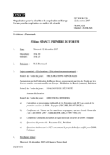 Journal of the 533rd Plenary Meeting of the Forum for Security Co-operation (fr)