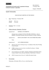 Journal of the 265th Plenary Meeting of the Forum for Security Co-operation