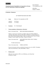 Journal of the 263rd Plenary Meeting of the Forum for Security Co-operation (es)