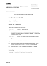 Journal of the 262nd Plenary Meeting of the Forum for Security Co-operation