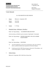 Journal of the 261st Plenary Meeting of the Forum for Security Co-operation (de)