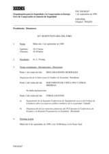 Journal of the 261st Plenary Meeting of the Forum for Security Co-operation (es)