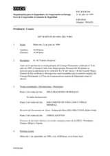 Journal of the 260th Plenary Meeting of the Forum for Security Co-operation (es)