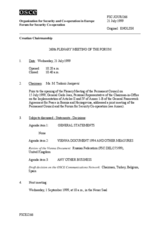 Journal of the 260th Plenary Meeting of the Forum for Security Co-operation