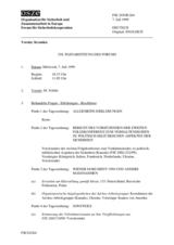 Journal of the 258th Plenary Meeting of the Forum for Security Co-operation (de)