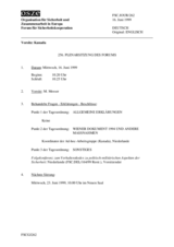 Journal of the 256th Plenary Meeting of the Forum for Security Co-operation (de)