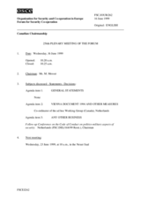 Journal of the 256th Plenary Meeting of the Forum for Security Co-operation