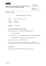 Journal of the 256th Plenary Meeting of the Forum for Security Co-operation (es)