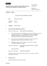 Journal of the 254th Plenary Meeting of the Forum for Security Co-operation (fr)