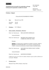 Journal of the 252nd Plenary Meeting of the Forum for Security Co-operation (fr)