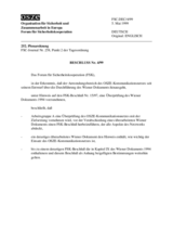 Forum for Security Co-operation Decision No. 4/99 (de)